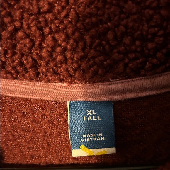 Old Navy Burgundy and Pink Fleece Hoodie - Picture 2 of 3